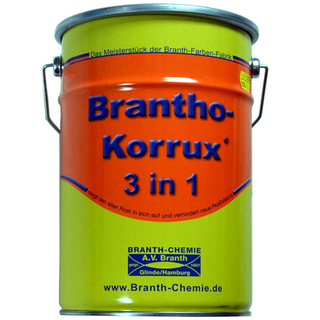 Brantho Korrux 3 in 1 5 Liter tiefschwarz RAL 9005